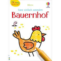 Usborne Kleine Kreativ-Werkstatt Ausmalbuch 1 St. Bauernhof