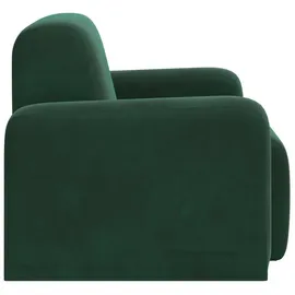 vidaXL Relaxsessel Dunkelgrün Samt 47,5 x 69 x 69 cm Grün mit Rollen