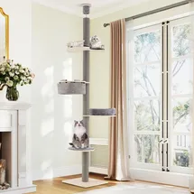 Costway Kratzbaum 5-stöckig 236-271 cm grau