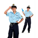 Magicoo Polizei Kostüm Deutschland Kinder Jungen - Gr 104 bis 146 - Fasching Polizist Kostüm Kind (128/134)