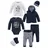 Kidsworld Starterpaket "8tlg. Baby-Set", Jungen, Gr. 62/68, blau (marine, weiß), Interlock, Obermaterial: 100% Baumwolle. Söckchen: 95% Baumwolle, 5% Elasthan. Bündchen: 95% Baumwolle, 5% Elasthan, Basic, KOB Set-Artikel Erstausstattungspaket, aus Bio-Baumwolle