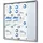 Showdown Displays Vitrine 12 x A4 12 x 8 x 100 cm Silberfarben