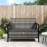 vidaXL Gartenbank 2-Sitzer 59 x 83 x 59 cm Grau