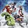 KOMAR Marvel Avengers Mighty Team", bunt, B:250m H:250m, Vlies, Tapeten