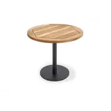 Niehoff Bistro anthrazit rund - 95 cm rund Teak geölt