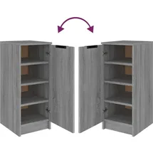 vidaXL Schuhschrank Grau Sonoma 30 x 70 x 35 cm Holzwerkstoff / grau