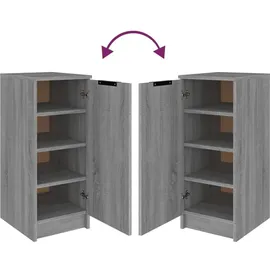vidaXL Schuhschrank Grau Sonoma 30 x 70 x 35 cm Holzwerkstoff / grau
