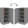 vidaXL Schuhschrank Grau Sonoma 30 x 70 x 35 cm Holzwerkstoff / grau