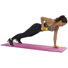 Tunturi Fitnessmatte mit Tasche pink