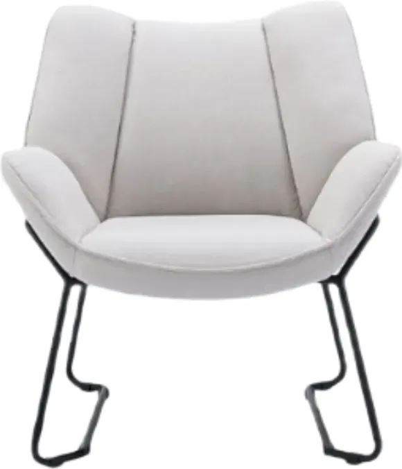 chairus Polster-Sessel für Wohnzimmer, gepolsterter Sessel, Einzelsessel, Akzentsessel mit Metallbeinen