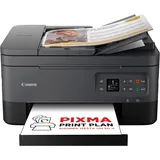 Canon PIXMA TS7450 Multifunktionsdrucker (Scanner, Kopierer, Fotodrucker, 3,7 cm OLED, 4.800 x 1.200 DPI, USB, WLAN, Print App, Duplexdruck, 2 Papierzuführungen), Schwarz