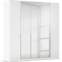 otto home Drehtürenschrank OTTO HOME "Kleiderschrank Kleiderschränke Schrank Garderobe AGORDO mit Glasfront", weiß (alpinweiß, glas kristallweiß), B:226cm H:229cm T:54cm, Holzwerkstoff, Schränke, Drehtürenschrank, durchdachte Innenausstattung, in 7 Breiten und 2