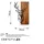 Wallity Wanddekoobjekt 100% WOODEN (Thickness: 3 cm) / METAL (Thickness: 1,5 mm), 33 x 58 cm bunt|schwarz