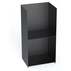 teileplus24 Kaminholzregal Metall Innen Außen Schwarz