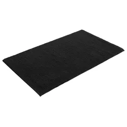 Badematte MY HOME "Vanessa, Badvorleger, Badezimmer Teppich" Gr. 6, schwarz, H:10mm, Polyester, Badematten, Badteppich, weiche Haptik, unifarben