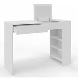 matkam Möbel Schminktisch, Weiß, 114x78x40 cm, Schlafzimmer, Schminktische
