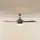LINDBY Auraya 130 cm Deckenventilator Grau/Schwarz