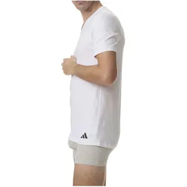 adidas V-Neck Shirt Active Flex Cotton weiß XXL