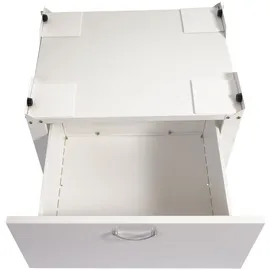 Mendler Waschmaschinenunterschrank HWC-E50, Sockel Podest Erhöhung Untergestell, Schublade 33x61x52cm ~ weiß
