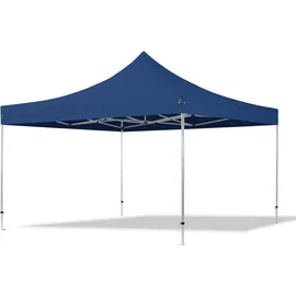 TOOLPORT Faltpavillon 4 x 4 m inkl. Seitenteile Blau/Grau