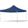 TOOLPORT Faltpavillon 4 x 4 m inkl. Seitenteile Blau/Grau