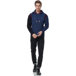 Strickpullover RUSTY NEAL, Herren, Gr. XL, blau (petrol), 70% Polyacryl, 30% Baumwolle, mehrfarbig, casual, normal, ohne Ausschnitt, Langarm, Pullover, mit Kontrast-Details