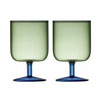 Lyngby Glas Weinglas Torino Weingläser 300 ml Grün/Blau