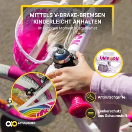 ACTIONBIKES MOTORS Unicorn 16 Zoll RH 28 cm pink