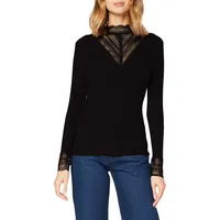 Only ONLTILDE L/S HIGH NECK LACE Top JRS", Noos