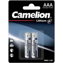 Camelion AAA Lithium Batterie FR03-BP2 (2er Blister)