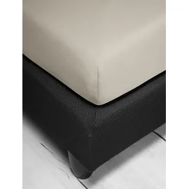 IRISETTE Spannbettlaken Tencel 100 x 200 cm beige