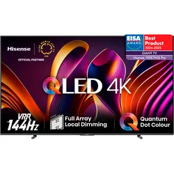 HISENSE QLED-Fernseher "100E77NQ PRO", E (A-G), grau, 100, Fernseher, 4K UHD, QLED, Topseller