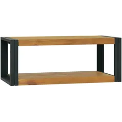 Wand-Badregal 90x45x35 cm Massivholz Teak