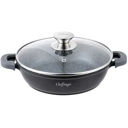 Cheffinger Schmorpfanne Ø24cm Induktion Aluguss Servierpfanne Pfanne Kochtopf