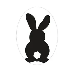 Rayher Gießformen Labels Hase grau