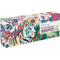 Djeco Puzzle Gallery Rainbow Tigers, 1000 Teile (1000 Teile)