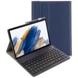 Lobwerk 3in1 Bluetooth Tastatur für Samsung Galaxy Tab A8 SM-X200/X205 Weiß