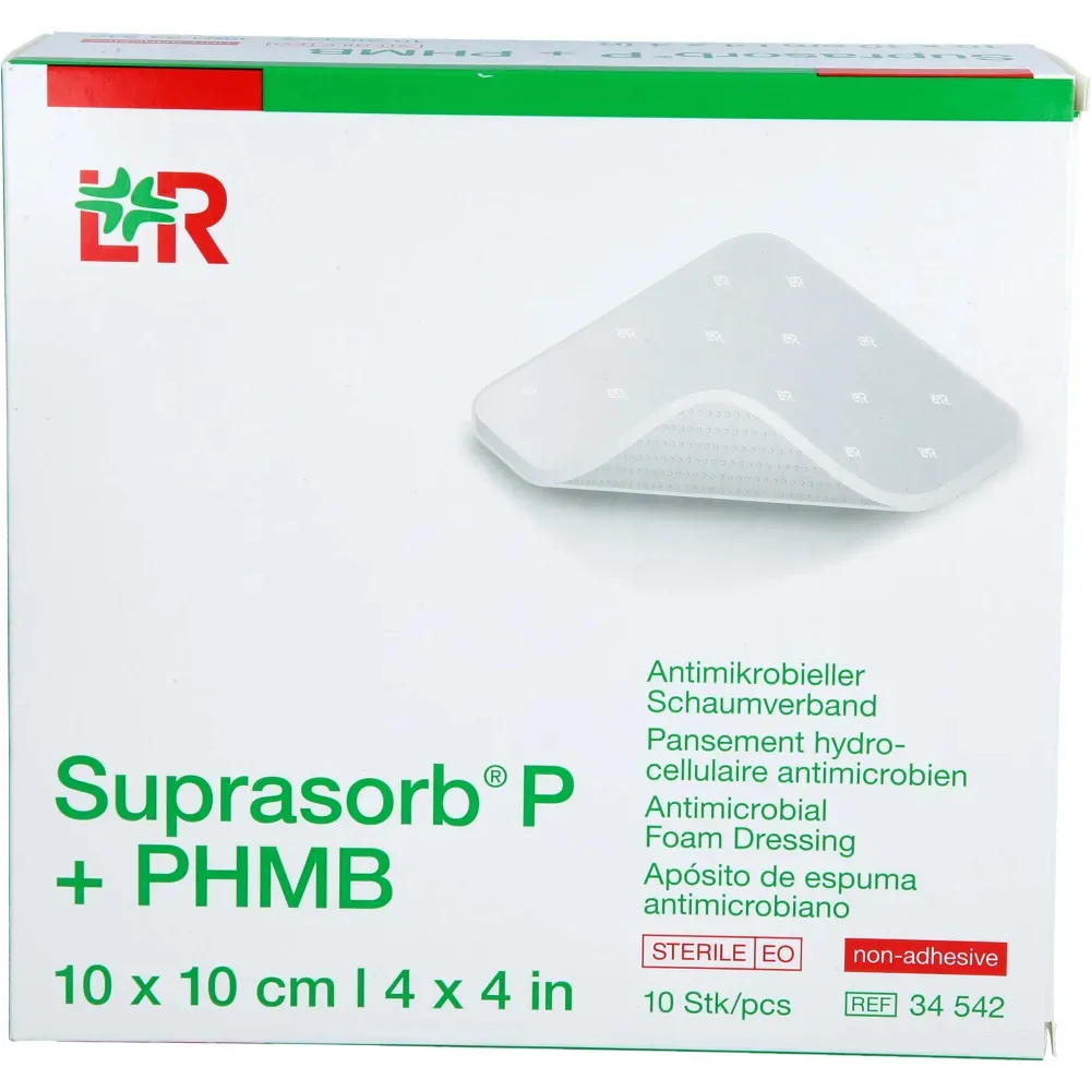 Suprasorb P+Phmb Schaumverband 10x10 cm 10 St