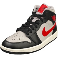 Jordan Nike Air Jordan 1 Mid Damen Black Grey Sneaker Mode - 37.5 EU