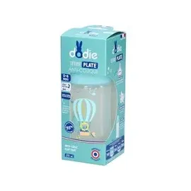 Dodie Babyflasche, Antikolik Sensation+, Grün, Luft, 270 ml, 0-6 Monate, flacher Sauger, Fluss 2, klein