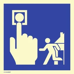 Dreifke® Schild Hausalarm Evakuierung, Kunststoff, langnachleuchtend, 160-mcd, 200x200 mm