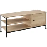 Tectake Durban TV-Regal 110 x 40 x 45,5 cm Eiche/Naturfarben Holzwerkstoff