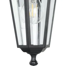 EGLO Außenleuchte Aluminium, Glas 35,0 cm 1-flammig schwarz