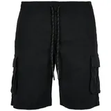 URBAN CLASSICS Drawstring Cargo Shorts Black M
