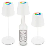 Briloner 3 in 1 RGBW Tischlampe Weiß