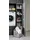 Möbel Boss Wäscheschrank MRK - grau - Maße cm B: 40 H: 185 T: 68.0