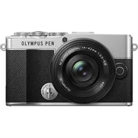 OLYMPUS Systemkamera "E‐P7" Fotokameras silberfarben Systemkameras