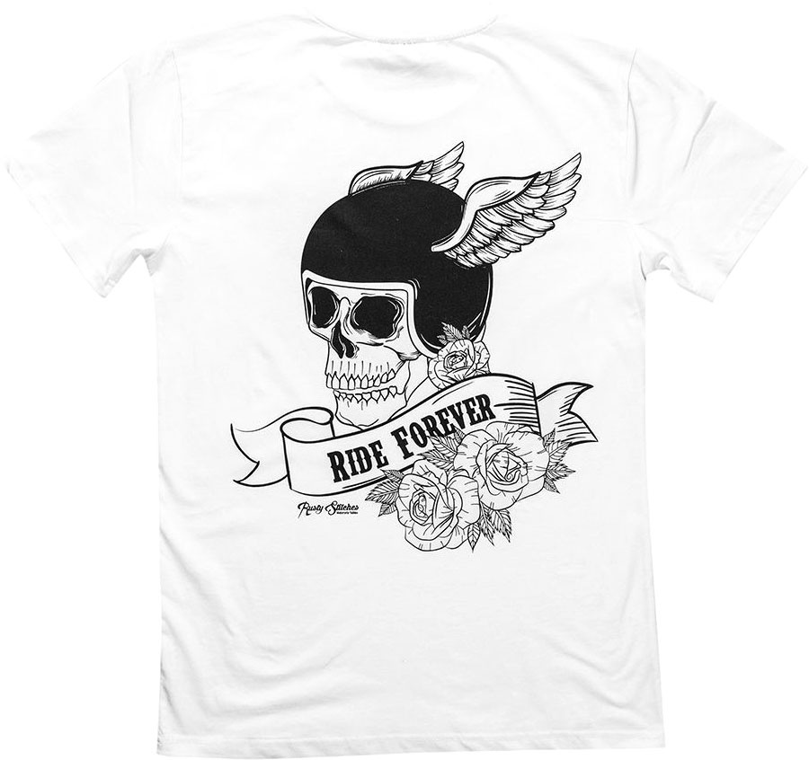 Rusty Stitches Forever, t-shirt - Blanc/Noir - XL