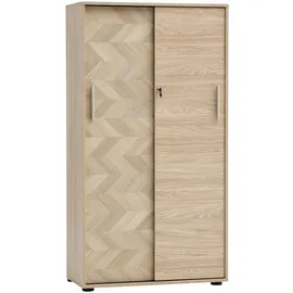 Schildmeyer Arezzo Aktenschrank 80,1 x 38,2 x 150 schwarz