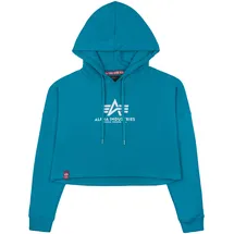 Alpha Industries Basic Cos Kapuzenpullover Blue Lagoon L